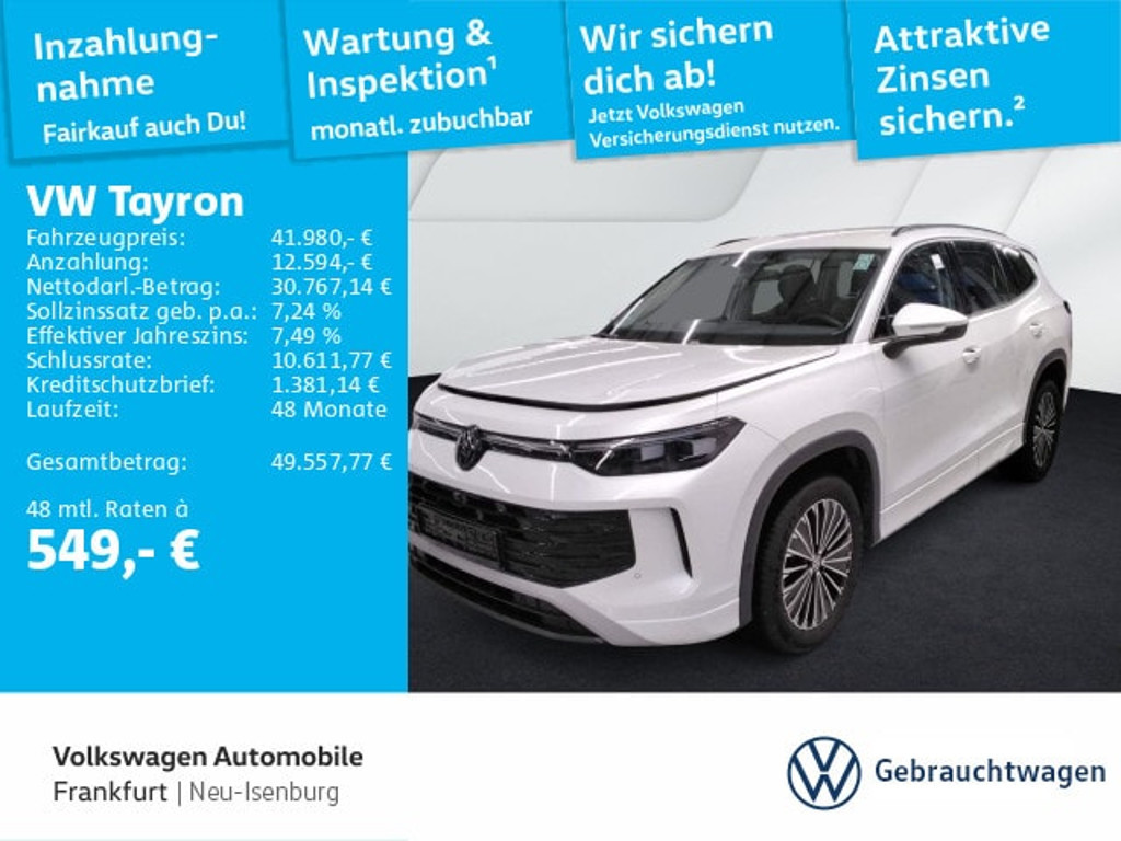 Volkswagen Tayron 4Motion DSG Life IQ.Drive 2.0 TDI