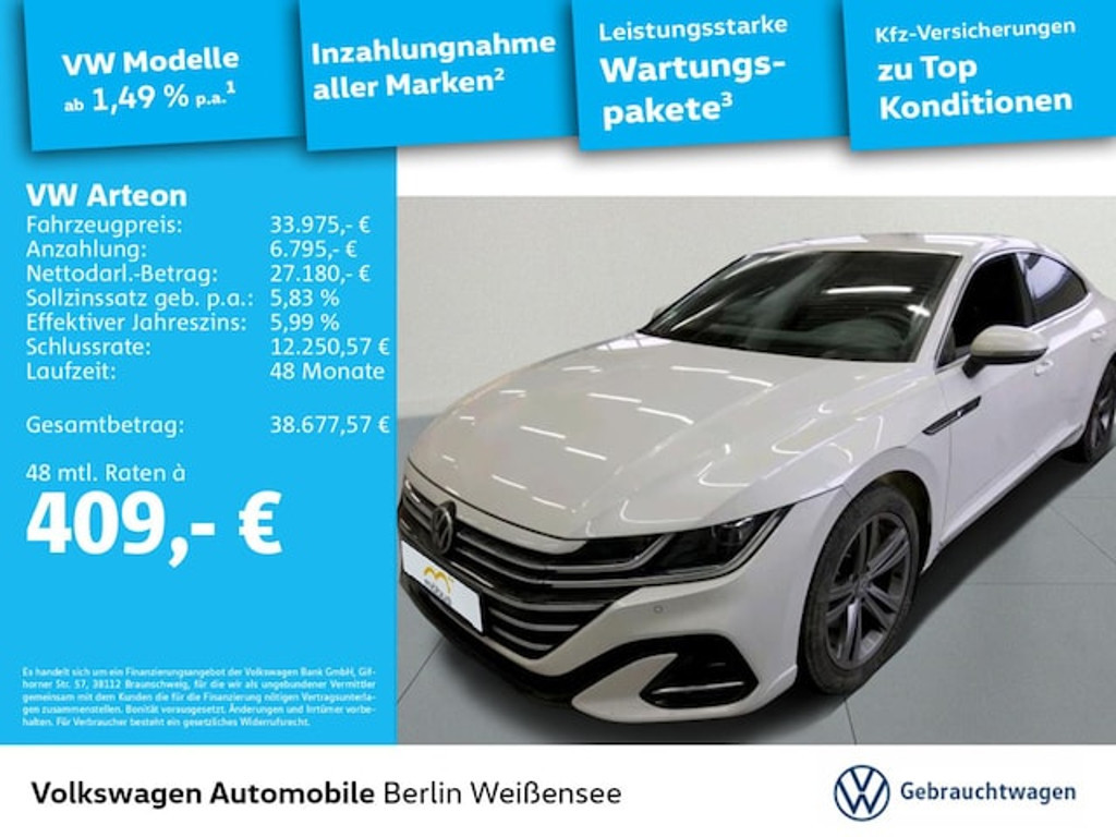 Volkswagen Arteon DSG R-Line 2.0 TDI