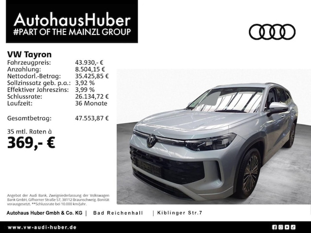 Volkswagen Tayron DSG Life 2.0 TDI