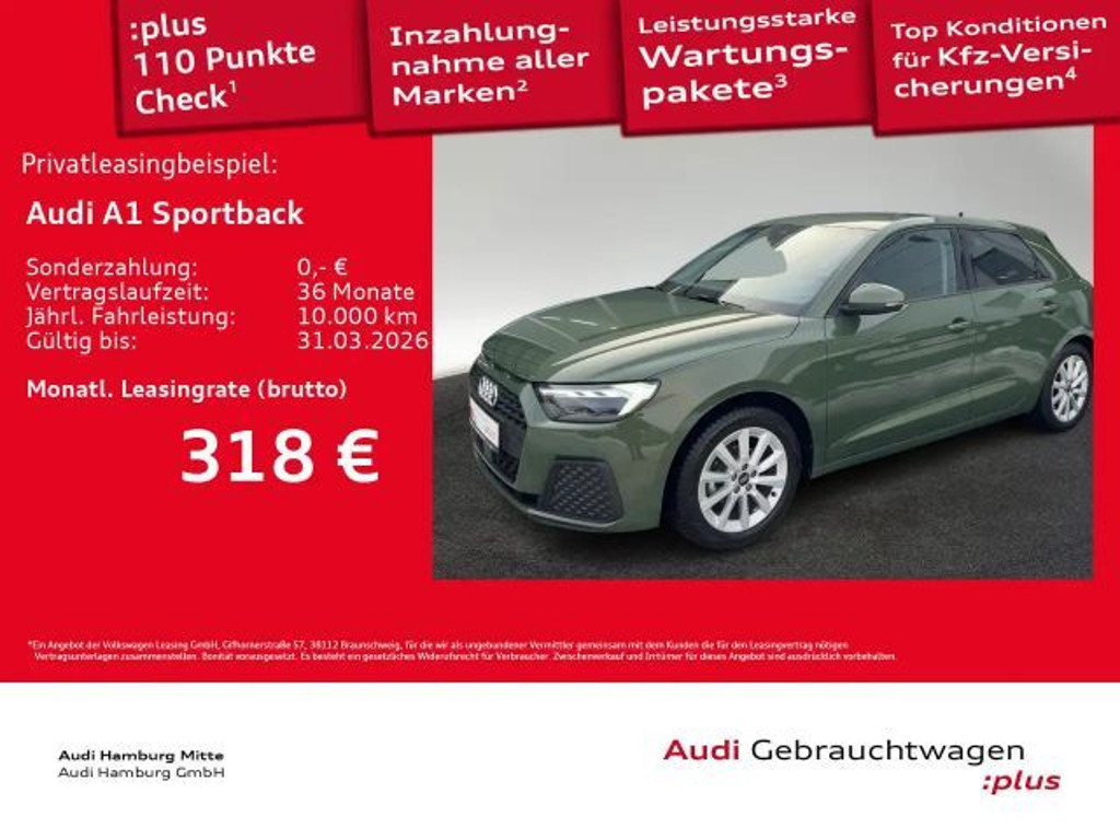 Audi A1 S-Tronic 25 TFSI