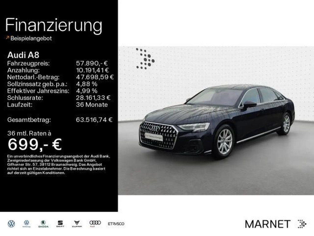 Audi A8 Quattro Lang 50 TDI