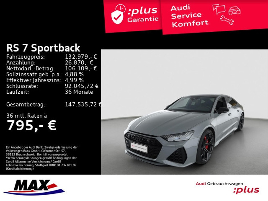 Audi RS7 Sportback Quattro Performance