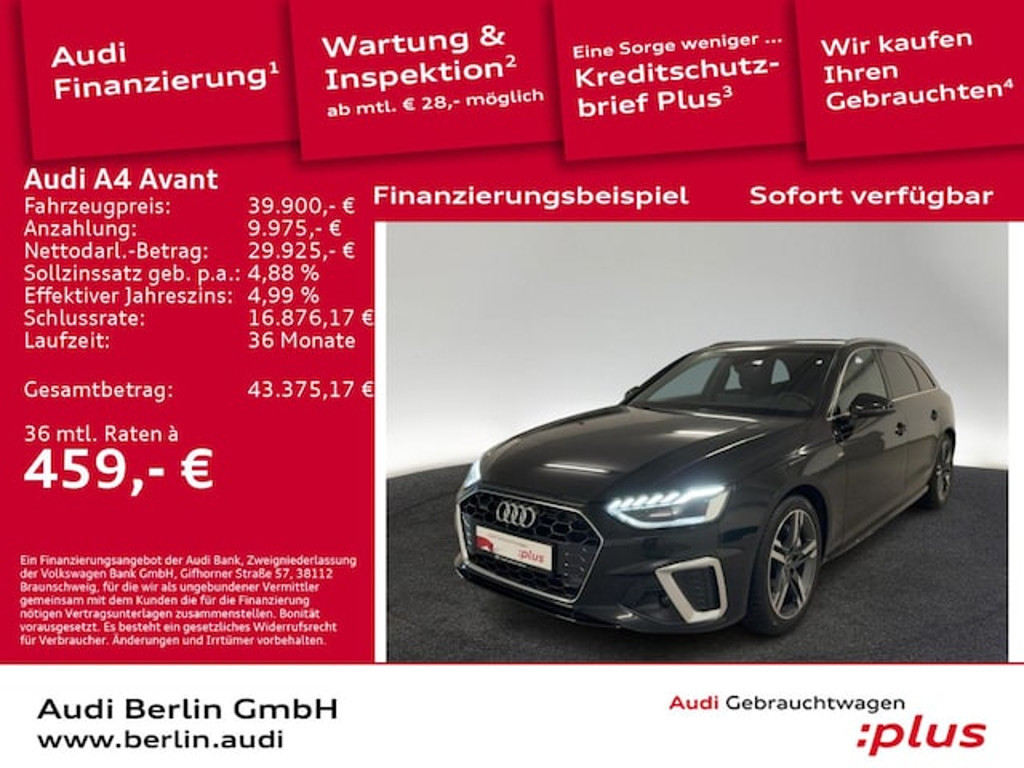 Audi A4 Avant Quattro S-Line S-Tronic 40 TFSI