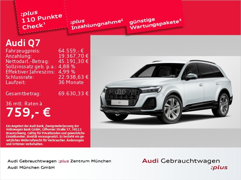 Audi Q7 Quattro 45 TDI