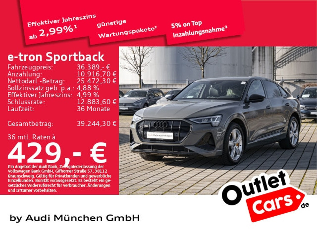 Audi e-tron Sportback Quattro S-Line 55