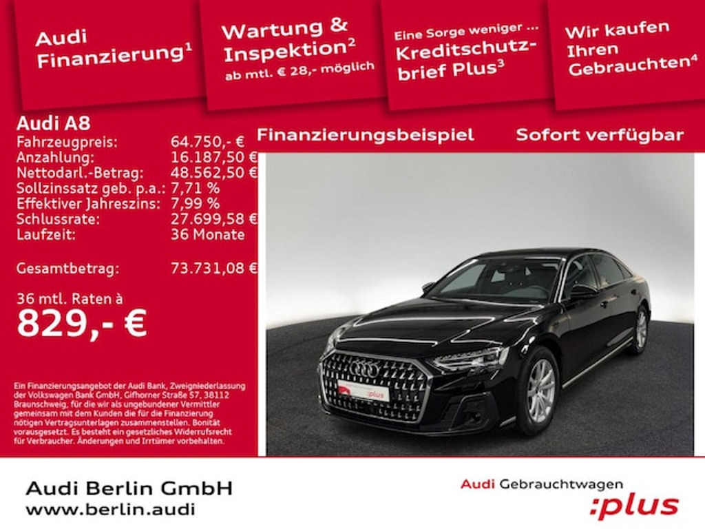 Audi A8 Quattro Lang 50 TDI