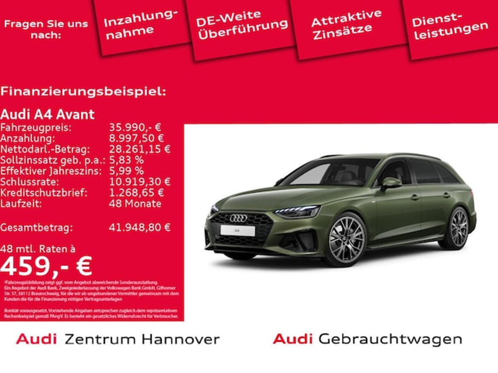 Audi A4 Avant S-Line S-Tronic 40 TFSI