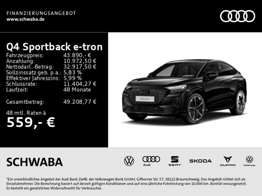 Audi Q4 e-tron Sportback Quattro 50
