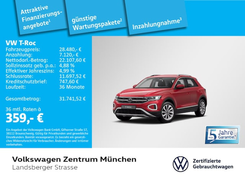 Volkswagen T-Roc DSG Style 1.5 TSI