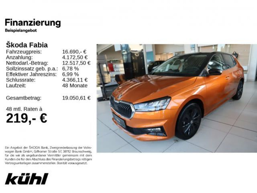 Skoda Fabia Style iV 1.0 TSI Style