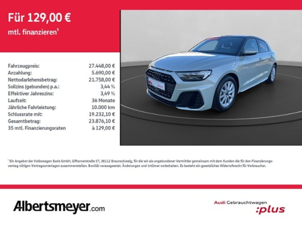 Audi A1 Sportback S-Line S-Tronic 25 TFSI