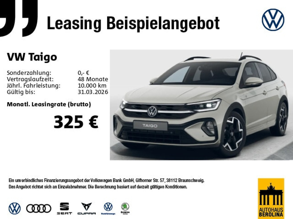 Volkswagen Taigo DSG R-Line 1.0 TSI