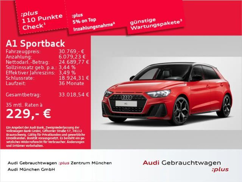 Audi A1 S-Line S-Tronic 35 TFSI