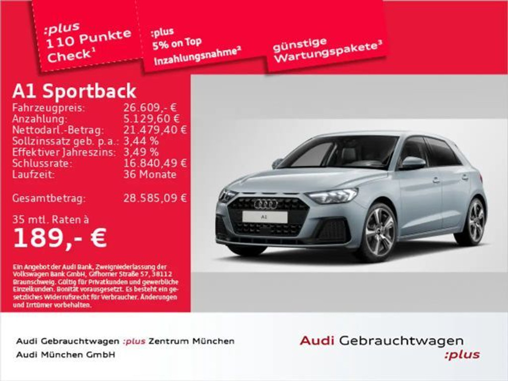 Audi A1 S-Tronic 25 TFSI