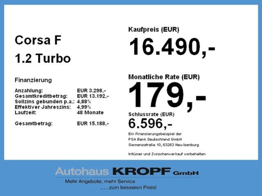 Opel Corsa 1.2 Turbo Turbo