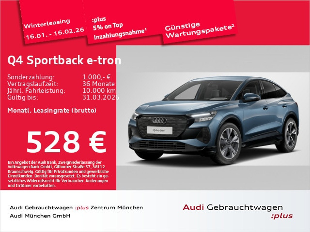 Audi Q4 e-tron Sportback Quattro