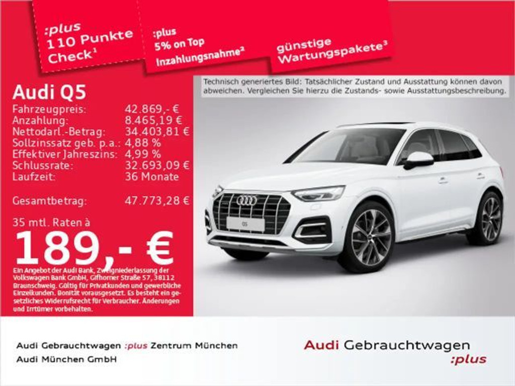 Audi Q5 Quattro S-Tronic 45 TFSI