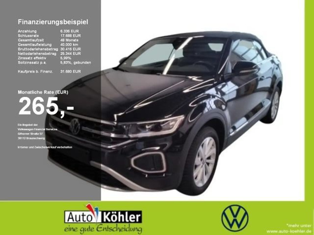 Volkswagen T-Roc Style Cabriolet