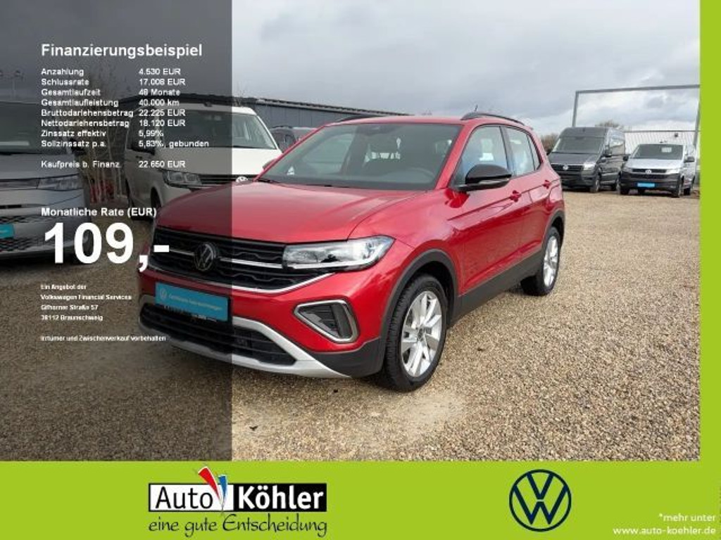 Volkswagen T-Cross GOAL TSI Matrix/CarPlay/Virt/ACC/Kamera