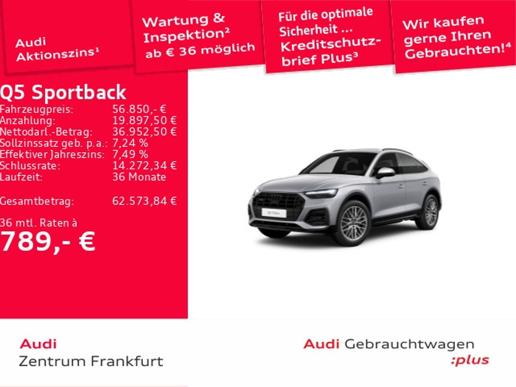 Audi Q5 Sportback Quattro S-Tronic Hybride 50 TFSI