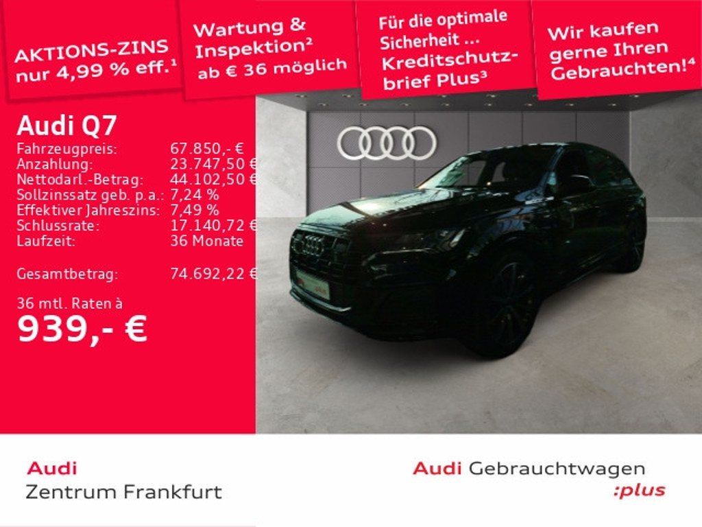 Audi Q7 Quattro S-Line 50 TDI