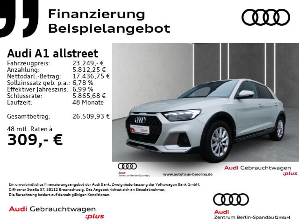 Audi A1 30 TFSI Allstreet