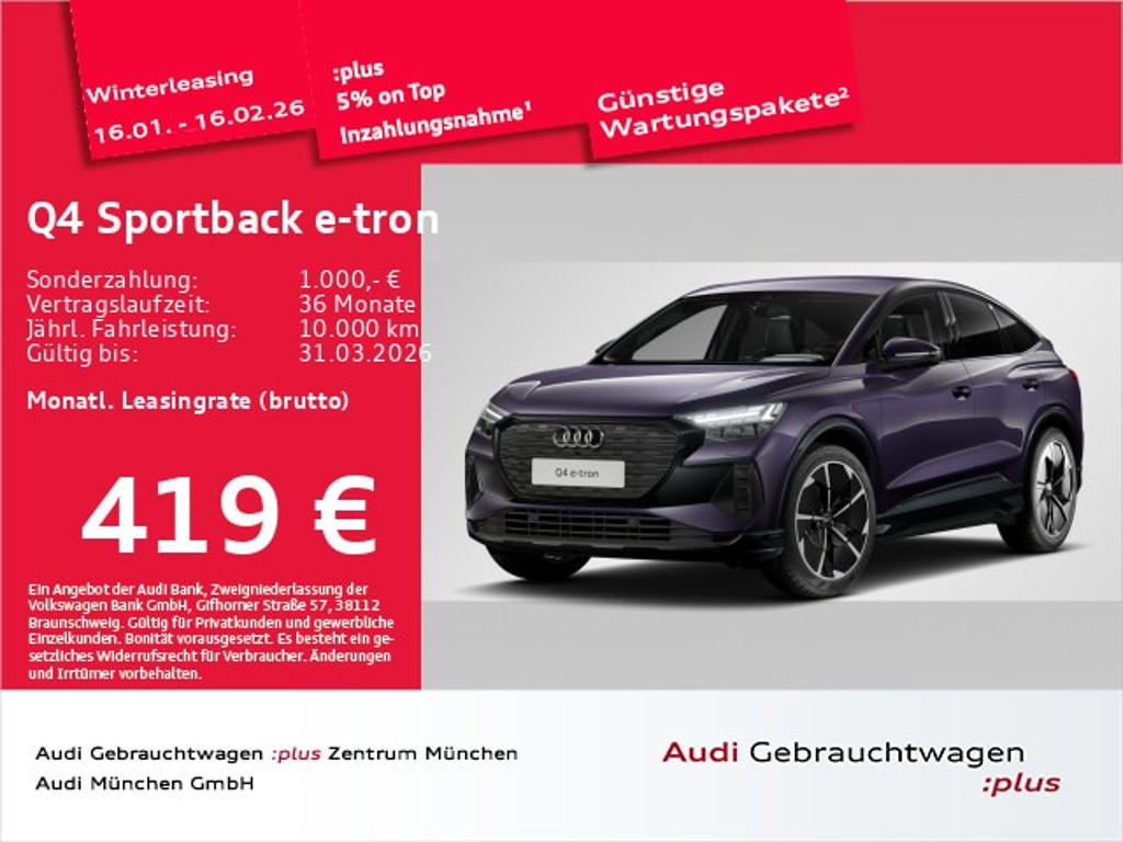 Audi Q4 e-tron Sportback