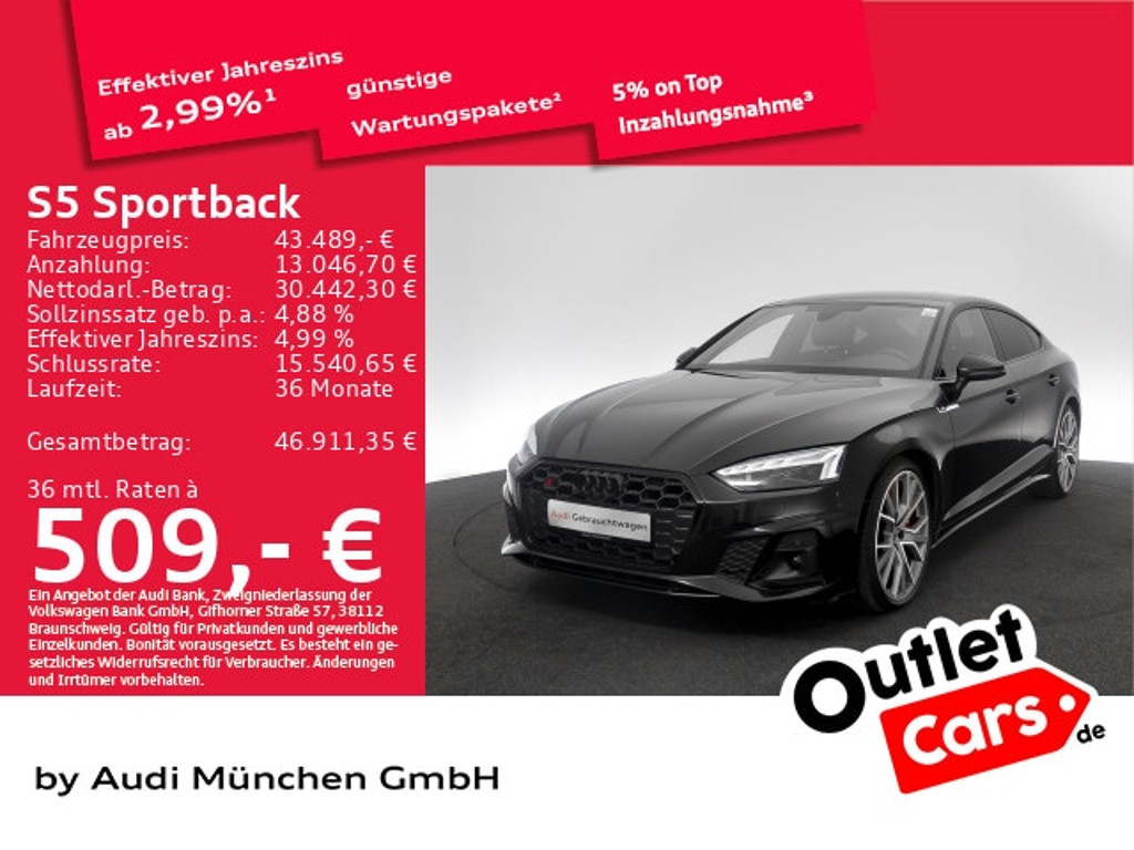 Audi S5 Sportback Quattro