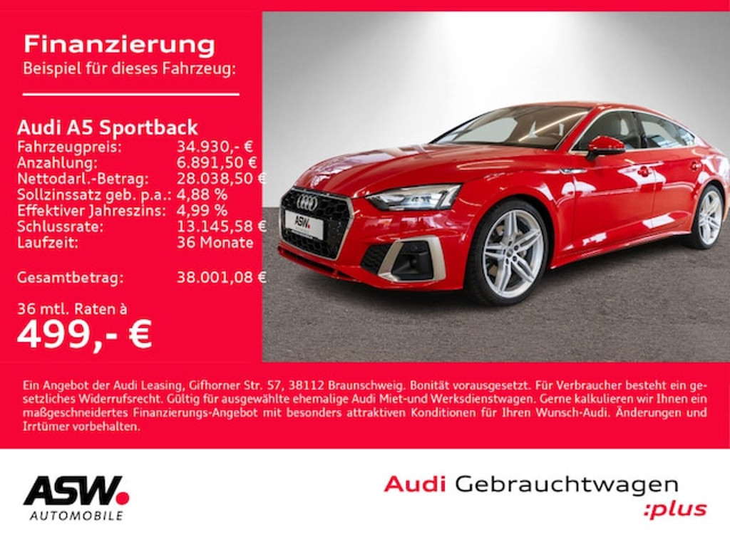 Audi A5 Sportback S-Tronic 40 TDI