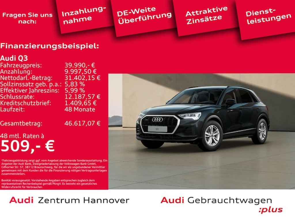 Audi Q3 Quattro S-Tronic 45 TFSI