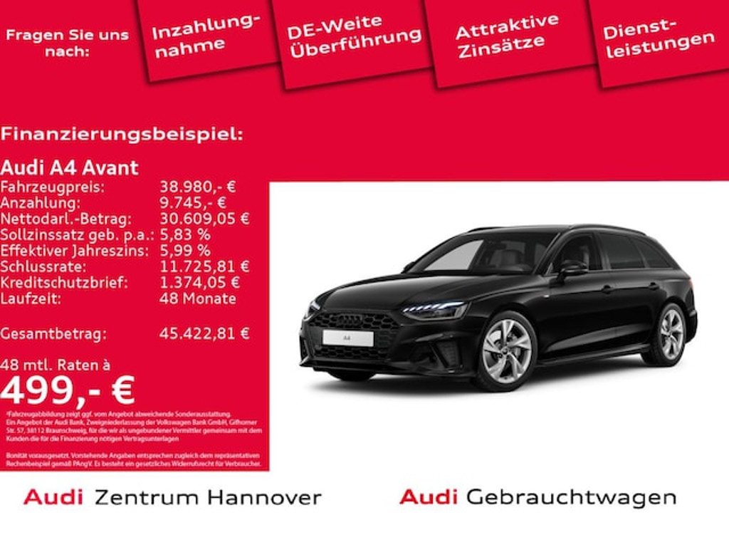Audi A4 Avant S-Line S-Tronic 40 TFSI