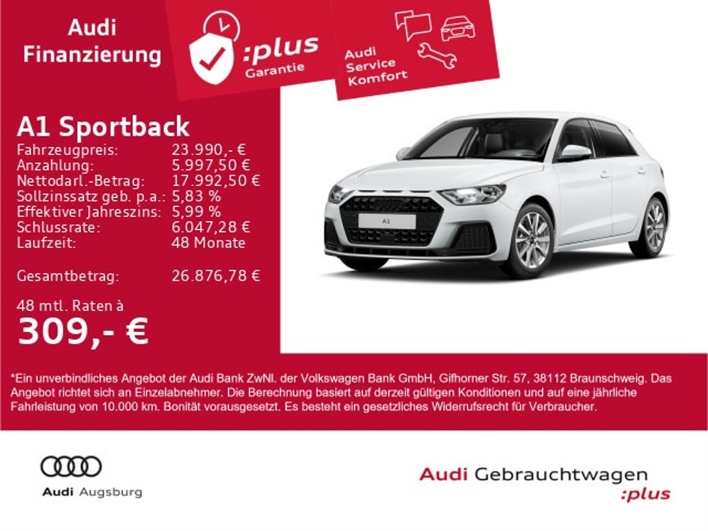 Audi A1 Sportback 30 TFSI