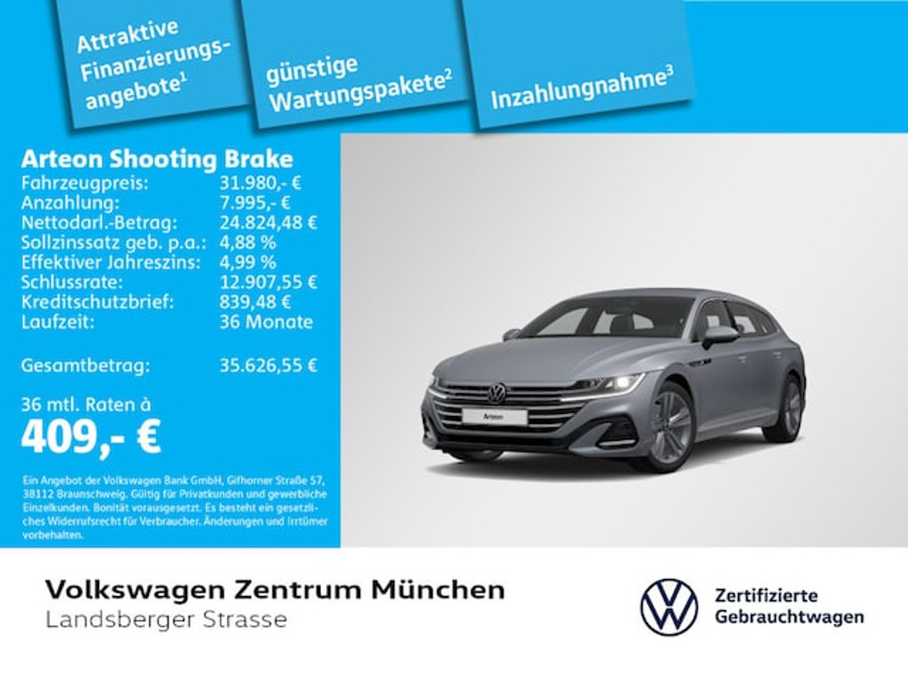 Volkswagen Arteon Shooting Brake R-Line 2.0 TSI