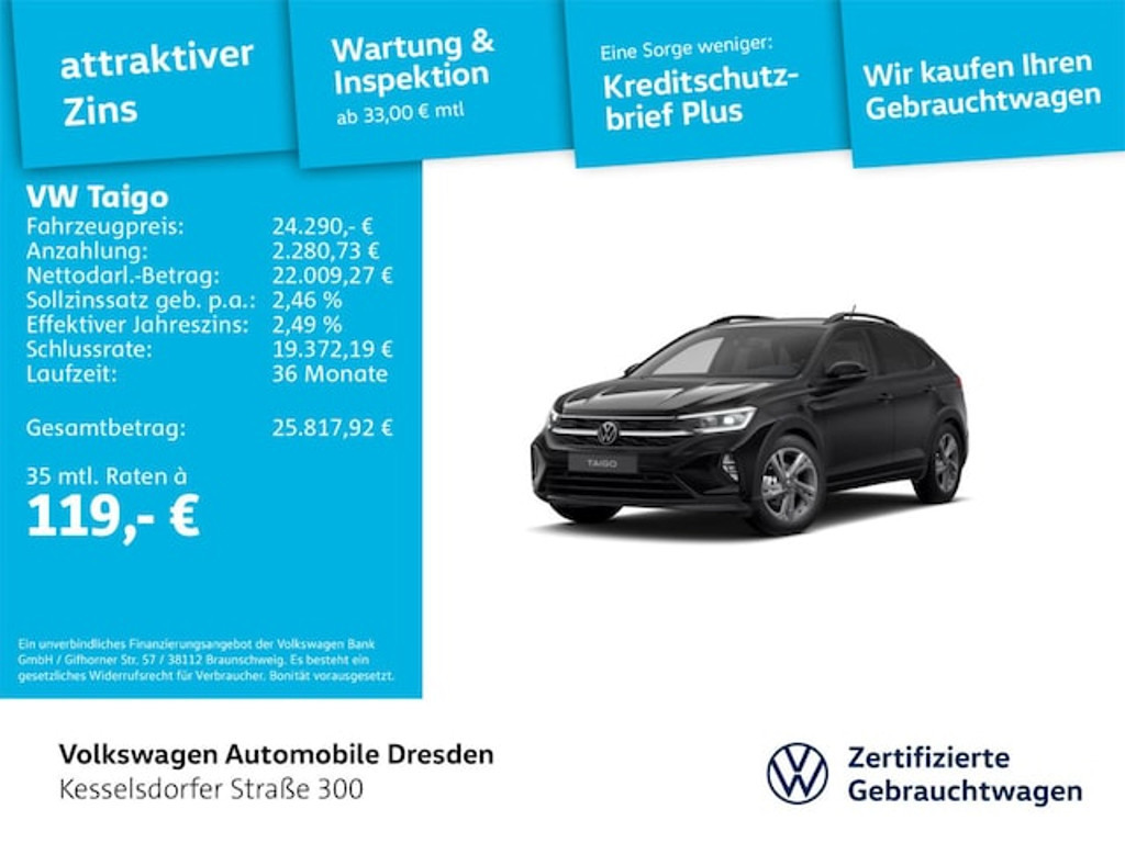 Volkswagen Taigo R-Line 1.0 TSI