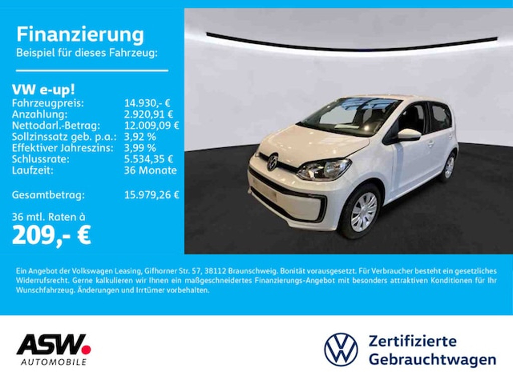 Volkswagen e-up! Move up! Move