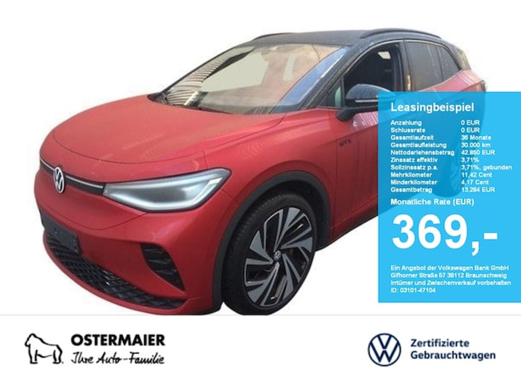 Volkswagen ID.4 340PS NP.70T AHK.PANO.21 .HEAD-UP.AERA-VIEW.5JG