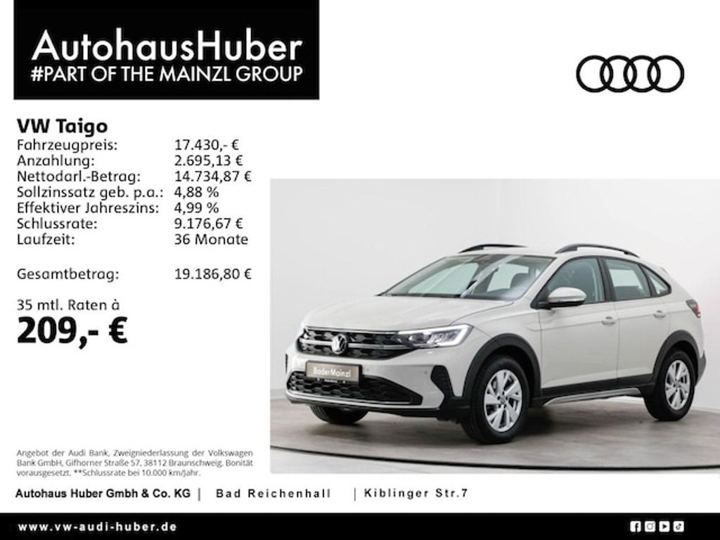 Volkswagen Taigo Life 1.0 TSI