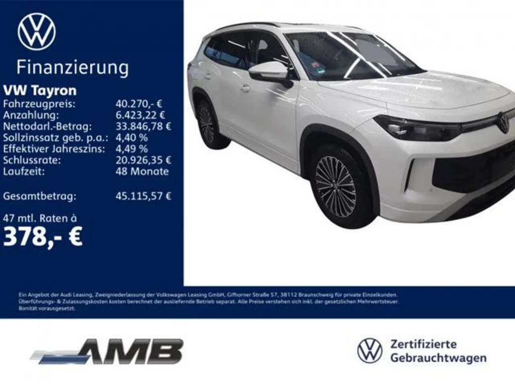 Volkswagen Tayron Life 1.5 eTSI