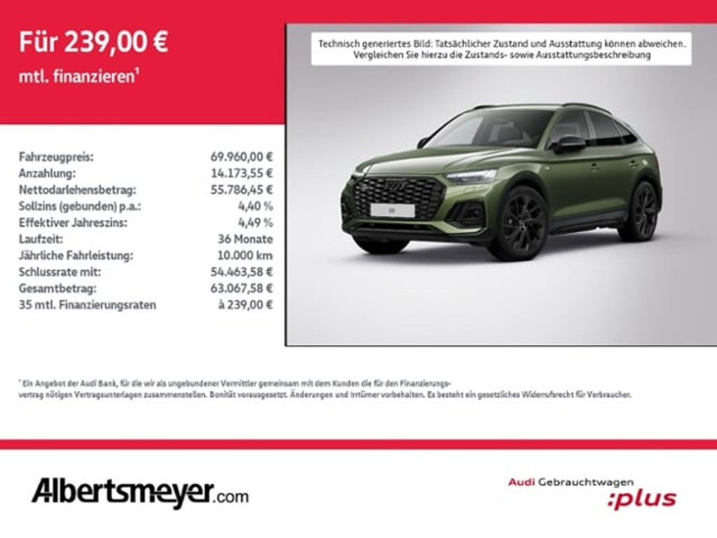 Audi Q5 Sportback Quattro 50 TDI
