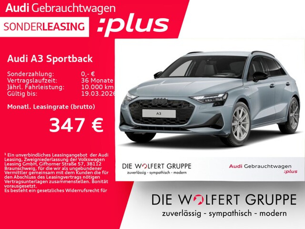 Audi A3 Sportback S-Tronic Hybride 40 TFSI