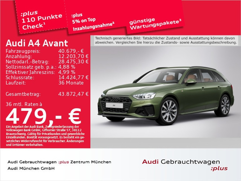 Audi A4 Avant Quattro S-Line S-Tronic 40 TFSI