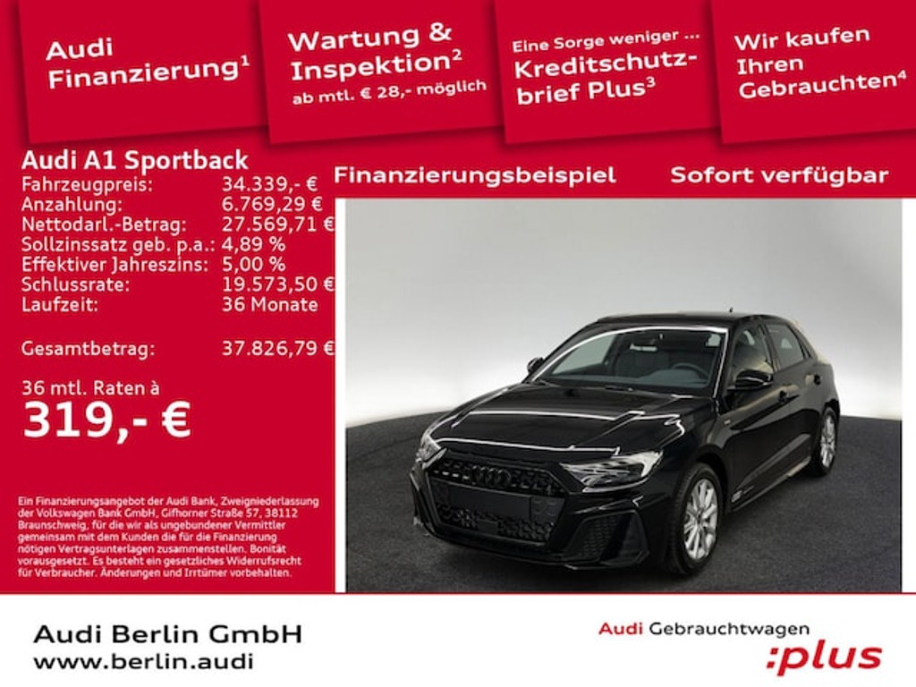 Audi A1 Sportback S-Line S-Tronic 30 TFSI