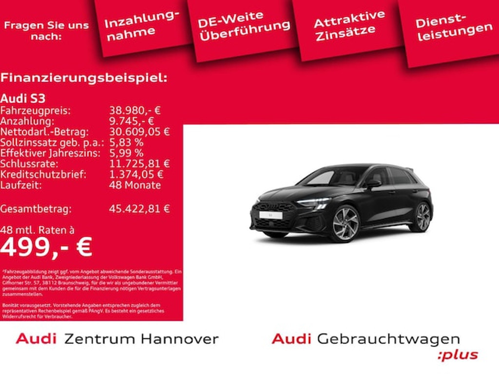 Audi S3 Sportback Quattro S-Tronic
