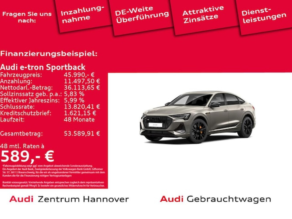 Audi e-tron Sportback Quattro S-Line 55