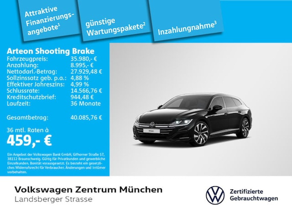 Volkswagen Arteon Shooting Brake R-Line IQ.Drive 2.0 TSI