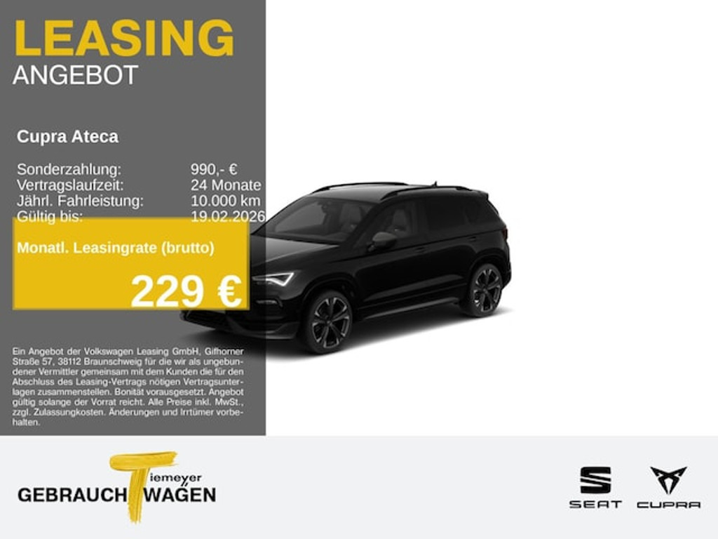 Cupra Ateca 2.0 TSI DSG