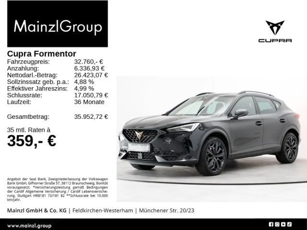 Cupra Formentor 2.0 TSI DSG VZ