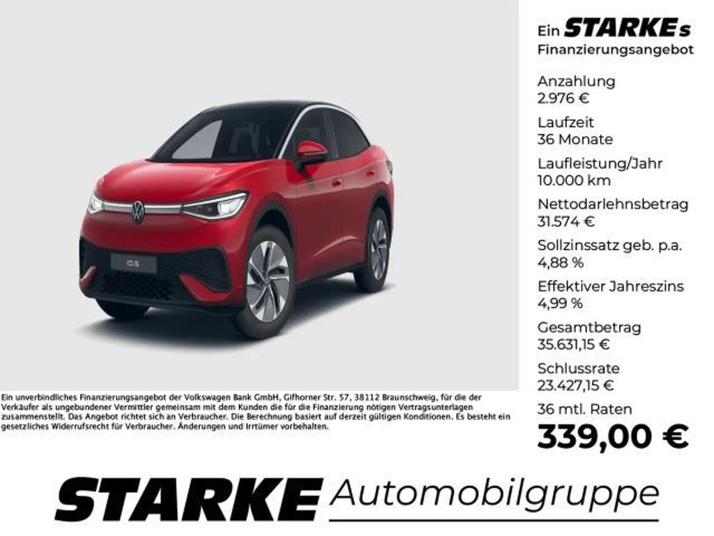 Volkswagen ID.5 mit Infotainment-Paket