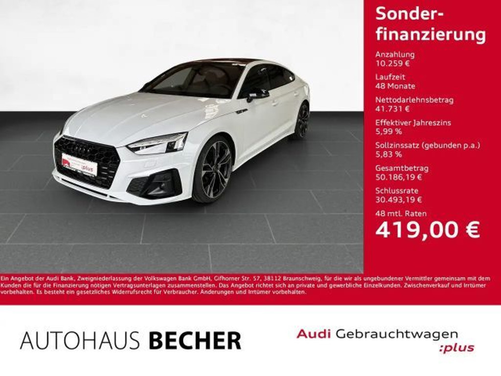 Audi A5 Sportback S-Line S-Tronic 40 TFSI