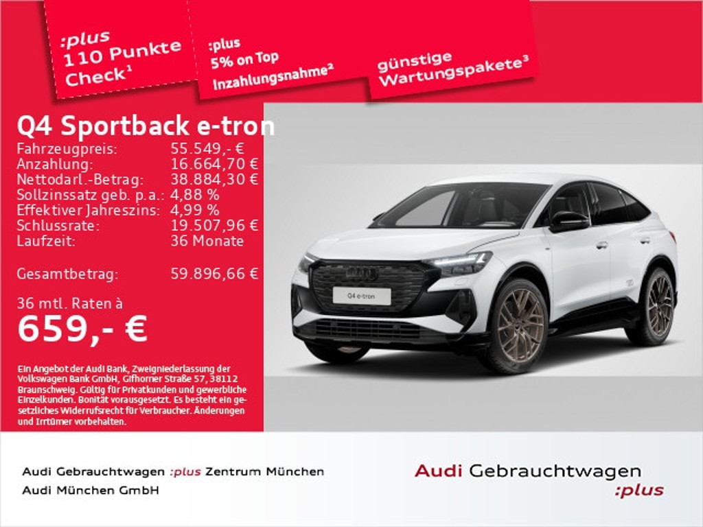 Audi Q4 e-tron Sportback Quattro